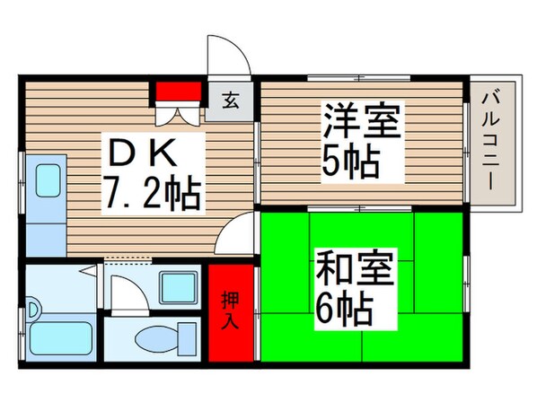 ハイツ光洋の物件間取画像